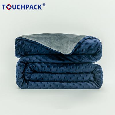 China Wholesale Cheap 2 Color PORTABLE Microfiber Comforter Blanket Weighted Blanket for sale