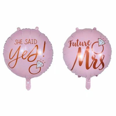 China New Hot Sale 22inch Luxury Wedding Propose Wedding Balloons Hello World Round Foil Balloon Valentine's Day Wedding Love Decoration for sale