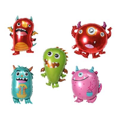 China Luxury New Design Small Monster Cartoon Foil Balloons for Children's Toy Birthday Party Halloween Decoration for sale