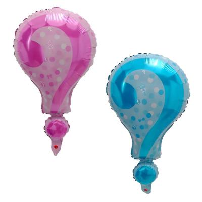 China New luxury hot sale pink /blue question mark baby kind reveal foil balloons baby shower birthday party helium decoration balloon for sale