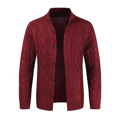 China Yiwu jiyun luxury style color button closure Anti-wrinkle pure man outwear long sleeve Self-cultivation wool cashmere cardigan for man for sale