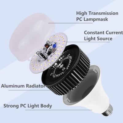 China Other Led Bulb Manufacturer E27 50W 80W 100W 150W 220V OEM ODM Led Lamp Light Raw Material Bombillo High Power Led Bulb 50W for sale