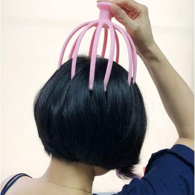 China New rotating massage bead adjustable metal head scratcher scalp head massager roller silicone for sale