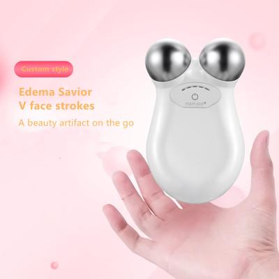 China Face Lifting Microcurrent Electric VibrationRoller Massager beauty Skin Rejuvenation Device for sale