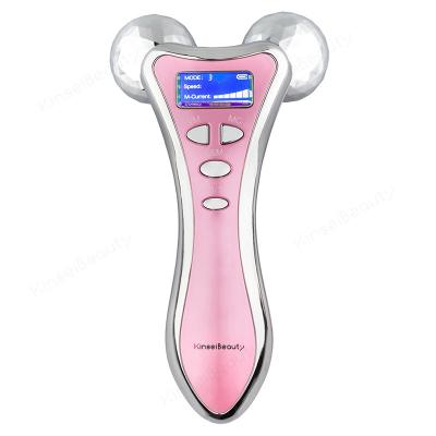 China 3D Handheld Roller Micro-current Massager Facial Tool Face beauty Roller Massager for sale