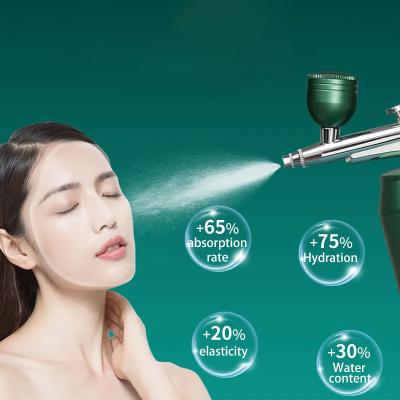 China Portable High Pressure Hydration Moisturizer Oxyge Jet Facial Spa Nano Spray Airbrush Oxygen Injector for sale