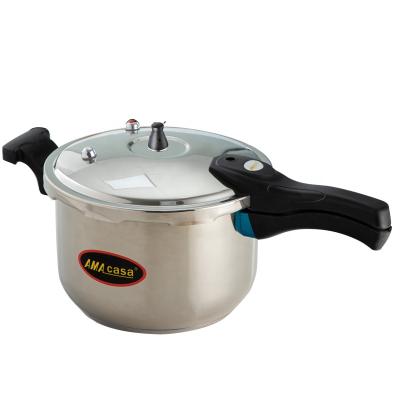 China Sustainable Popular Design Stainless Steel Pressure Cooker With Stable Performance for sale