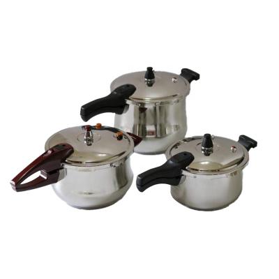 China Stamp Induction Sustainable Bottom 7L 24cm Stainless Steel Pressure Cooker for sale