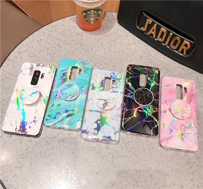 China Samsung S7(edge)/S8(plus)/S9(plus)/Note 8/9 TPU marble case with holder, Samsung protective TPU case, Samsung cases for sale