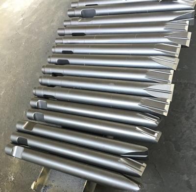 China Drago drh80 drh120 drh150 drh180 drh250 drh280 drh650s breaker Hydraulic hydraulic breaker parts140mm excavator breaker chisel mohel point for sale