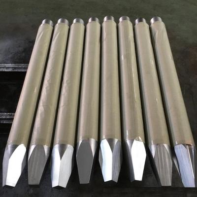 China Hydraulic point gk86 gk160 gk161 gk290 gk291 gk360 gk600 mk95 machinery repair shops Italdem breaker parts excavator hammer chisel mohel point for sale