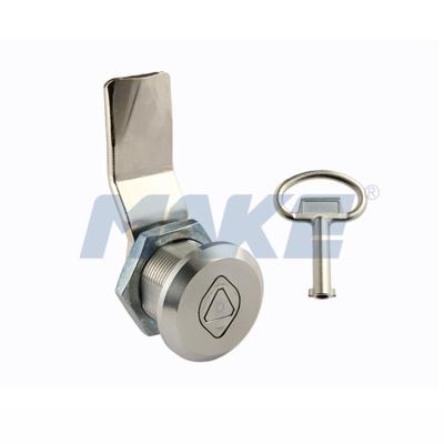 China MK406 Industrial Stainless Steel Triangle Key Door Cam Lock for sale