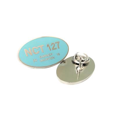 China China Wholesale Color Metal Badge Brooch Zinc Alloy Enamel Clutch Filling Custom Color Metal Badge Lapel Pin Brooch for sale