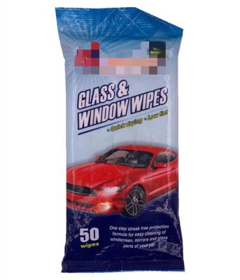 China Disposable Outdoor Wet Cleaning Wipes Household Window Cleaning Wet Wipes for sale