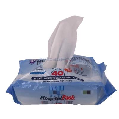 China Adult Spunlace Cleaning Body Wipes Disposable Wet Tissue Cloth for sale