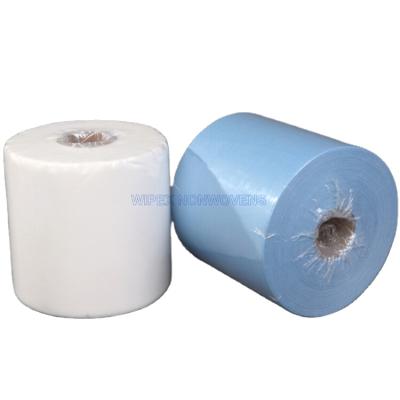 China Sustainable Disposable Nonwoven Dry Shop Towel Wipex Spunlace Industrial Wipes for sale