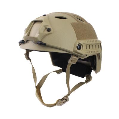 China Custom Outdoor Safe Dual Color Sand Outdoor Camping Army Combat Night Vision Military Fast Ballistic Tactical Helmet for sale