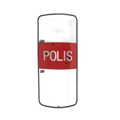 China Anti Riot Malaysia PC Police Red Riot Control Shield With Rubber Bending For Sales for sale