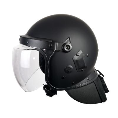 China High quality ABS/PC Tianhong anti riot helmet ABS riot helmet military control helmet with convex sun visor for sale