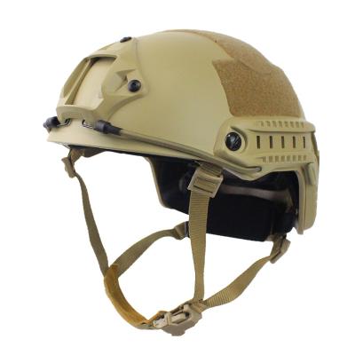 China FAST new sand color FAST tactical helmet has holes for sale