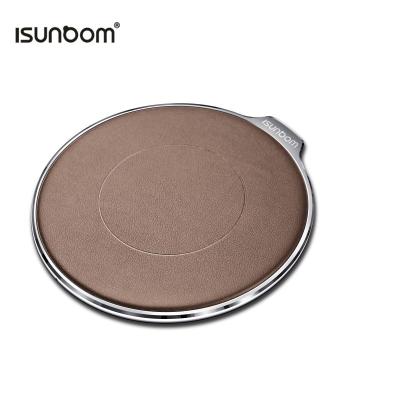 China New Design 10w Mobile Phone Fast Wireless Portable Charging QI Wireless Travel Charger Pad for sale