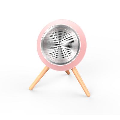 China No 2019 New Design Mini Wireless Speaker With Triangular Wooden Bracket for sale