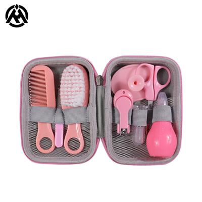 China Portable Newborn Baby Grooming Kit Nail Scissors Hair Brush Simple Comb Safety Care Baby Health Care 8Pcs/Set for sale