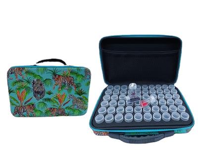 China Quality Products Waterproof Tiger Pattern Diamond Drawing Storage Box With Inner Accessories Bottle Diy Kit Box for sale