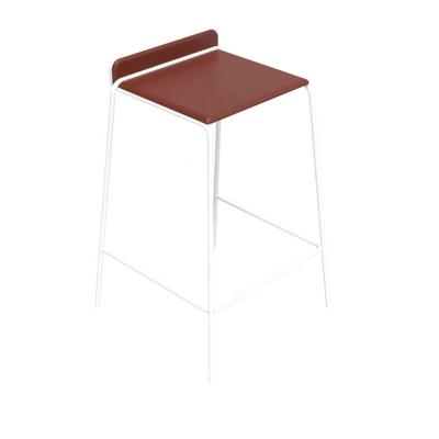 China Modern PU bentwood shell white leather bar furniture high wooden barstool chair for restaurant furniture for sale