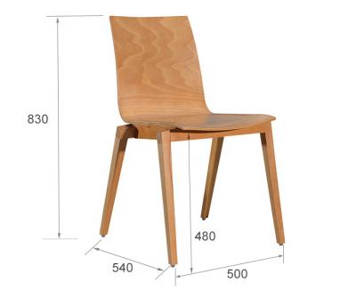 China 2021 Modern Best Selling Nordic Solid Wood Dining Chair For Restaurant for sale