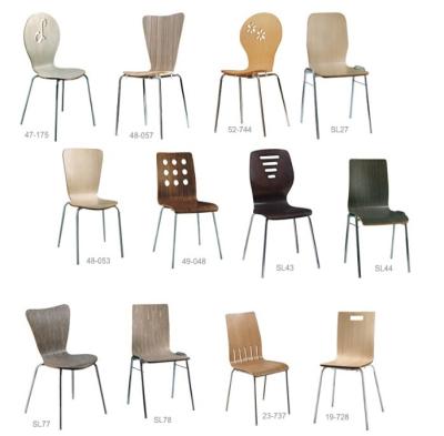 China Arne Jacobsen Bent Plywood Series 7 Traditional Stainless Steel Leg Stackable Chair For Banquet for sale