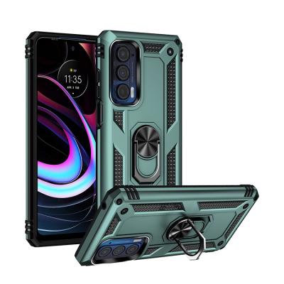 China Shockproof Droproof Celulares Kickstand Ring Holder PC TPU Phone Case For Motorola Moto G E6i G10 G30 G60 G100 G200 5G Pure Edge X30 S30 for sale