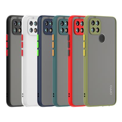 China Matte Soft Colors Edge TPU Hole Precise Slim Lens Position Protective Slim Phone Accessories Case For OPPO A15 for sale