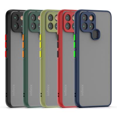 China Soft Edge Shockproof Shockproof TPU Matte Slim Smoke Phone Case Border Translucent Edge For Infinix 5 6 Smart Pro Zero X Neo for sale