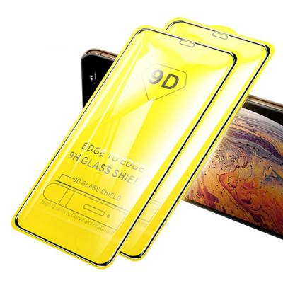 China Mobile Phone Full Glue 9D Tempered Glass Screen Silk Printing Protector For Xiaomi POCO C3 M3 PRONote 10 pro for sale