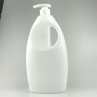 China Household Products 2 Liter Natural Plastic HDPE Bottle Soap Shampoo Dispenser Pump 32mm for sale