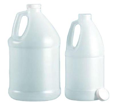 China Industry 1gallon white plastic round bottle with handle for industry gas oil chemical wholesales for sale