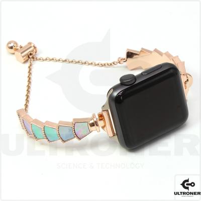 China 2022 unique the most popular black white rose gold band watch series apple watch wholesale price for sale