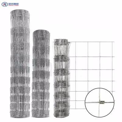 China Easily Hermed High Tensile Goat / Sheep / Deer Fence Galvanized Wire Cattle Mesh Field Fence for sale