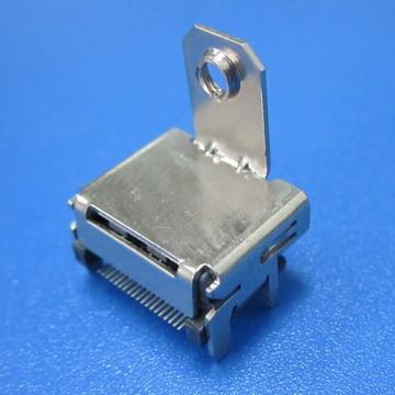 China HDMI A/F A TYPE SMT female connector，Take the ear for sale