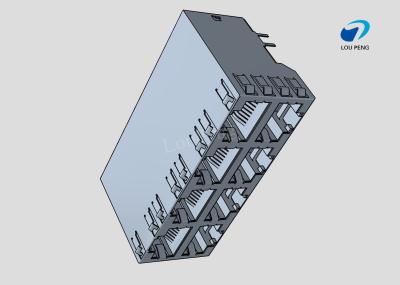 China RJ45 Connectors, RJ45, Multiple Ports, Port Matrix Configuration 2 x 4, RJ Type Jacks & Plugs for sale