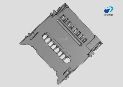 China SD Card Connectors, Secure Digital Compatible Card, 8 Position, Surface Mount, Right Angle for sale