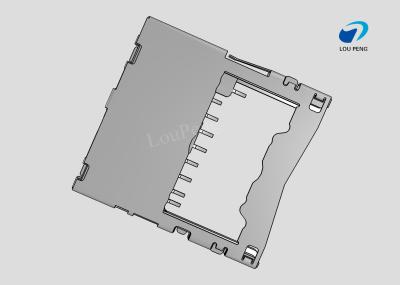 China SD Card Connectors, Secure Digital Compatible Card, 9 Position, Surface Mount, Right Angle for sale