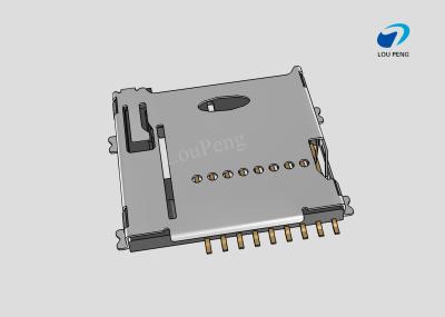 China Micro SD Card Connectors, Secure Digital Compatible Card, 9 Position, Surface Mount, Right Angle for sale