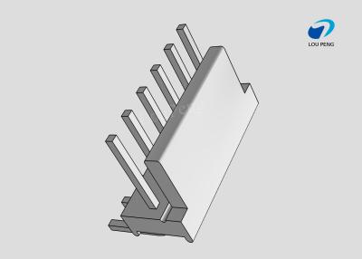 China PCB Mount Header, Right Angle, Wire-to-Board, 6 Position, 3.96mm Pitch, Tin, Natural Housing Color, Shrouded / Solid for sale