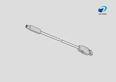 China USB Cable Assemblies, USB 4-Position Plug, AM to MINI USB 5Pin, Double-Ended, Standard, 28AWG Wire Size, Black for sale