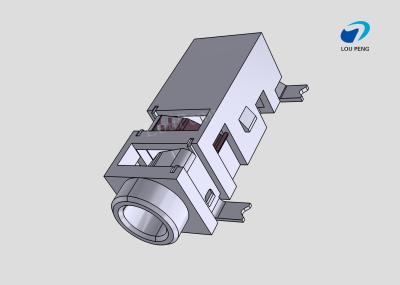 China DC Jack Connectors, Cable-to-Board, 3 Position, Phone Jack, Right Angle, Printed Circuit Board, SMD for sale