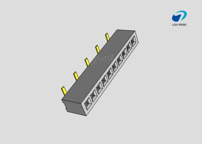 China Female header, PCB Mount Receptacle, Vertical, Board-to-Board, 10 Position, 2.0mm Pitch, single row, Gold Flash, SMD for sale