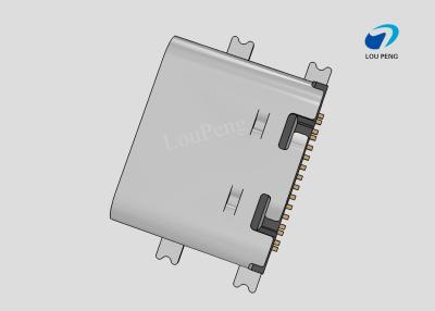 China Universal Serial Bus (USB) Shielded I/O Receptacle,type-c connector, 16Pin, Surface Mount, Gold (Au) Flash over, SMT for sale