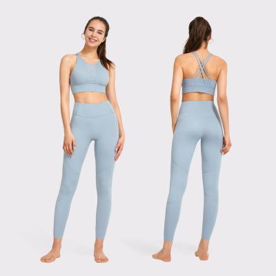 China Breathable High Print Classic Bra Fitness Legging Running Seamless Women Yoga Two Piece Set for sale